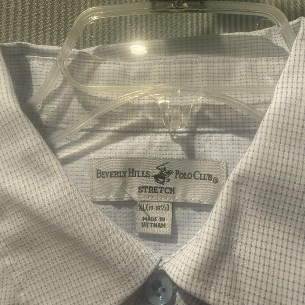 Beverly Hill Polo Club Men's Button-down dress shirt XL 17- 17 1/2